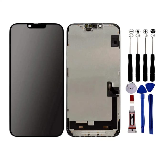 Scherm voor iPhone 14 PLUS Ole + Tools + zwarte lijm