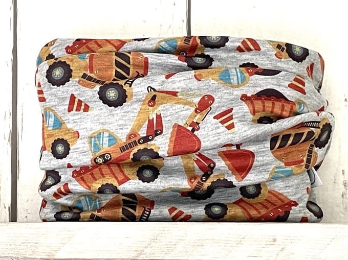 MixG | Colsjaal Winter | Graafmachines - Grijs | Jongen