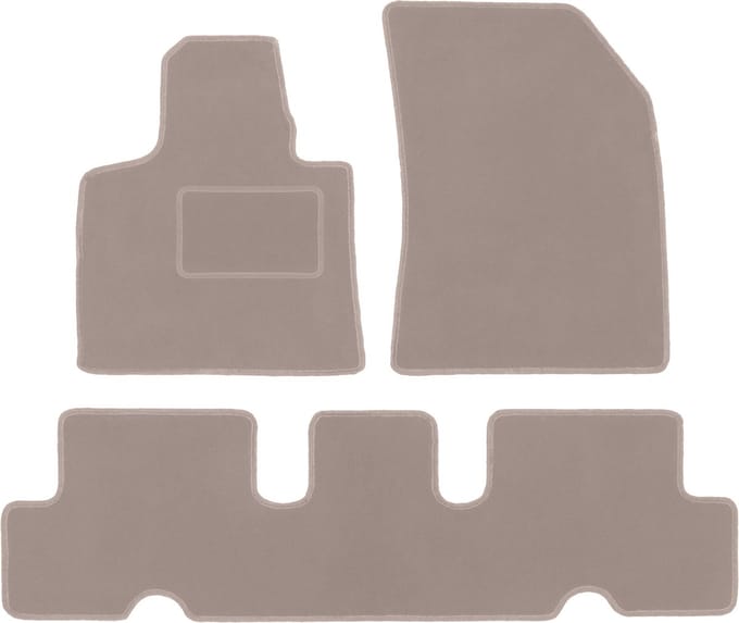 Beige veloursmatten voor: Citroen C4 Spacetourer minivan (2013-2018)