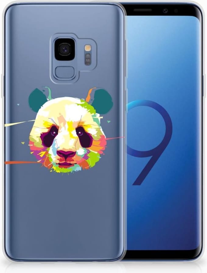 Samsung Galaxy S9 Telefoonhoesje met Naam Panda Color