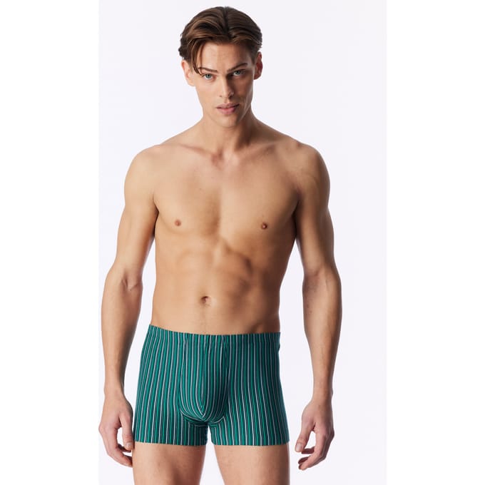 Schiesser 3PACK Shorts - 95/5 Essentials - Onderbroek Heren donkerblauw groen