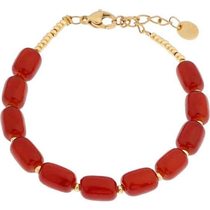 Label Kiki Armband grape beads gold