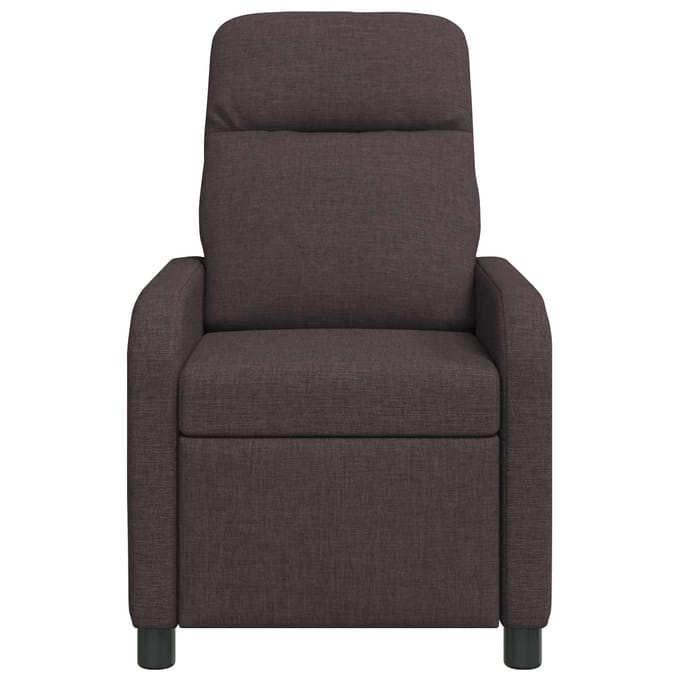 vidaXL - Recliner - Donkerbruin - Stof