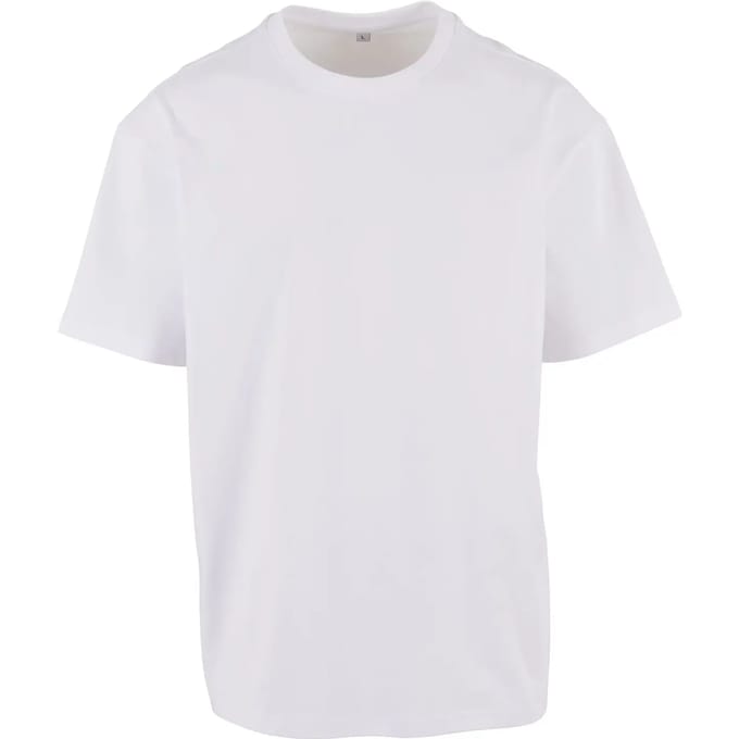 Build your Brand Cotton Loose Tee BY308 - White - S