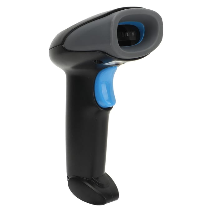 1D QR Code Scanner Snelle Respons Drivervrij Handheld Barcodescanner voor Levering Logistiek black
