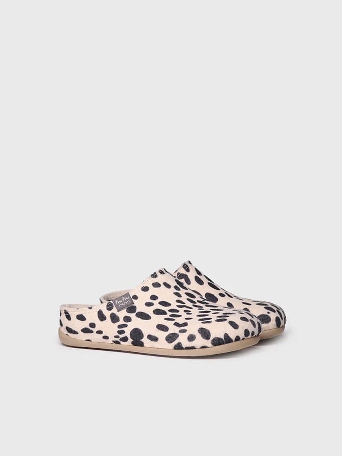 Viltslipper in klompvorm voor dames | MAUI-NM