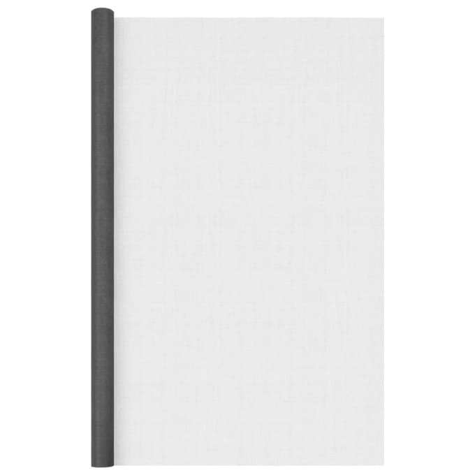 vidaXL - Gaas - 112x2000 - cm - glasvezel - zwart