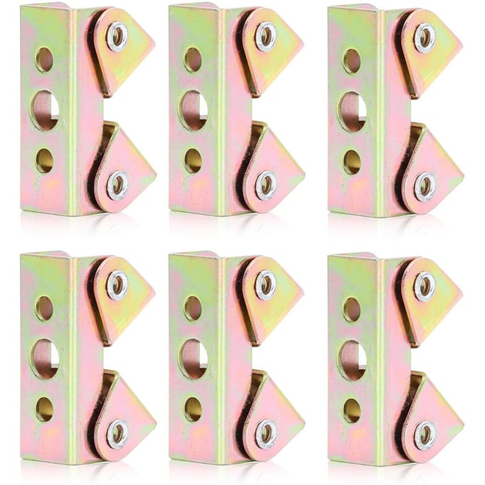 6 stuks Las Klem Magnetische V Type Fixtuur RVS Verstelbaar Fixeer Gereedschap Set Kit white