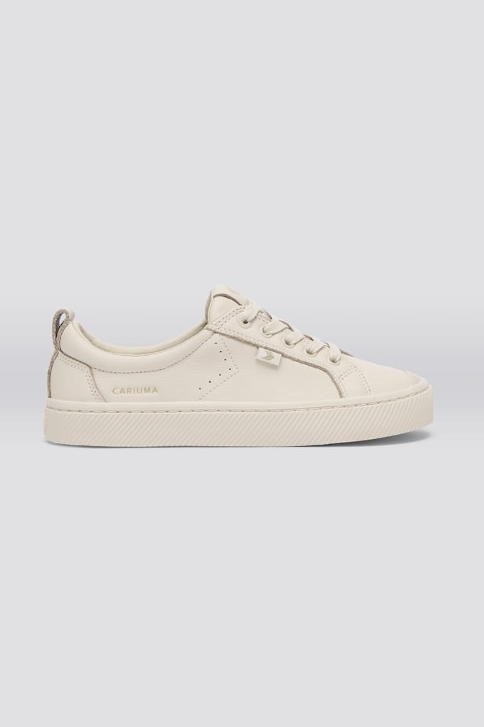 Cariuma Oca Pebbled Leather Angora Taglia: 38.5 | Sneakers Outlet | Unisex | Grigio