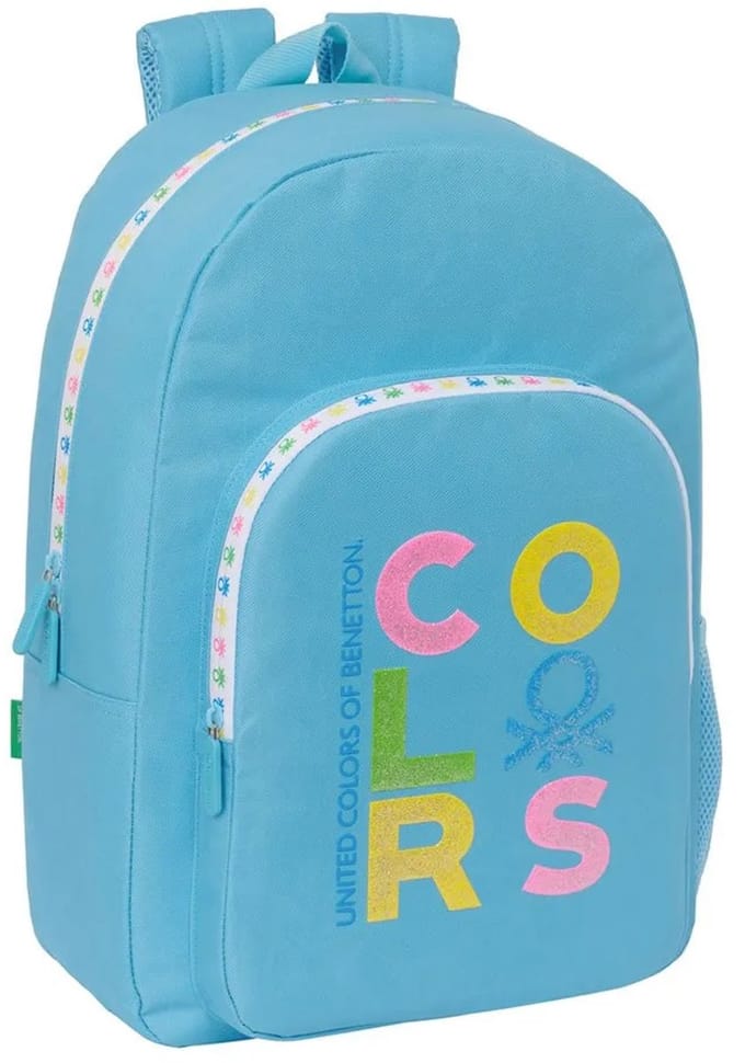 Benetton Schoolrugzak Benetton Spring Celeste 30 X 46 X 14 Cm