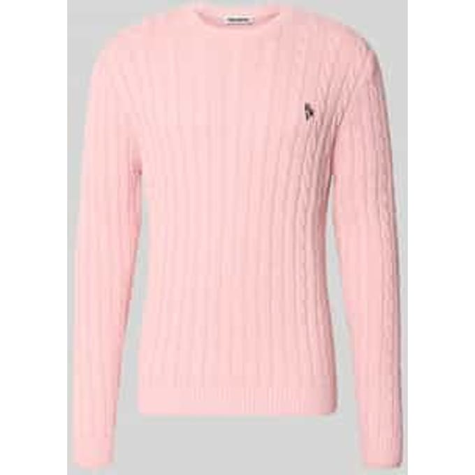 slim fit gebreide trui puur katoen
