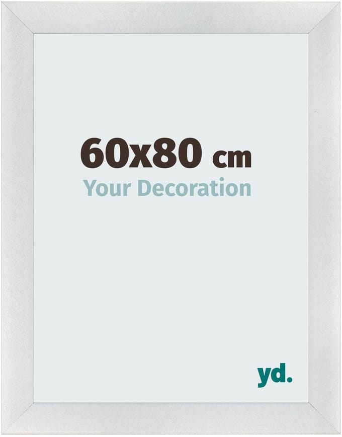 Your Decoration - Fotolijst 60x80 cm - MDF - Zilver Mat - Pisa