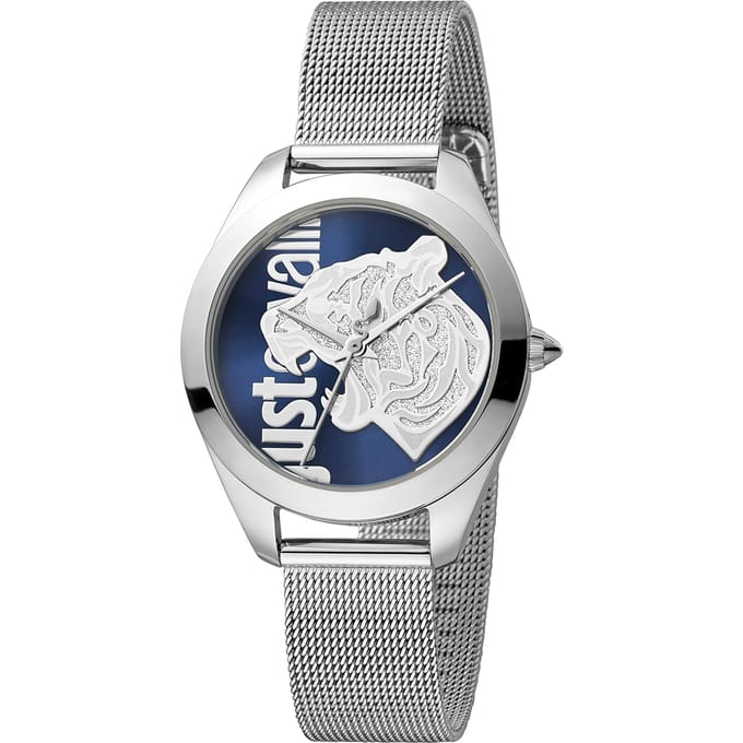 Just Cavalli JC1L210M0035 horloge vrouw - Roestvrij Staal - zilver