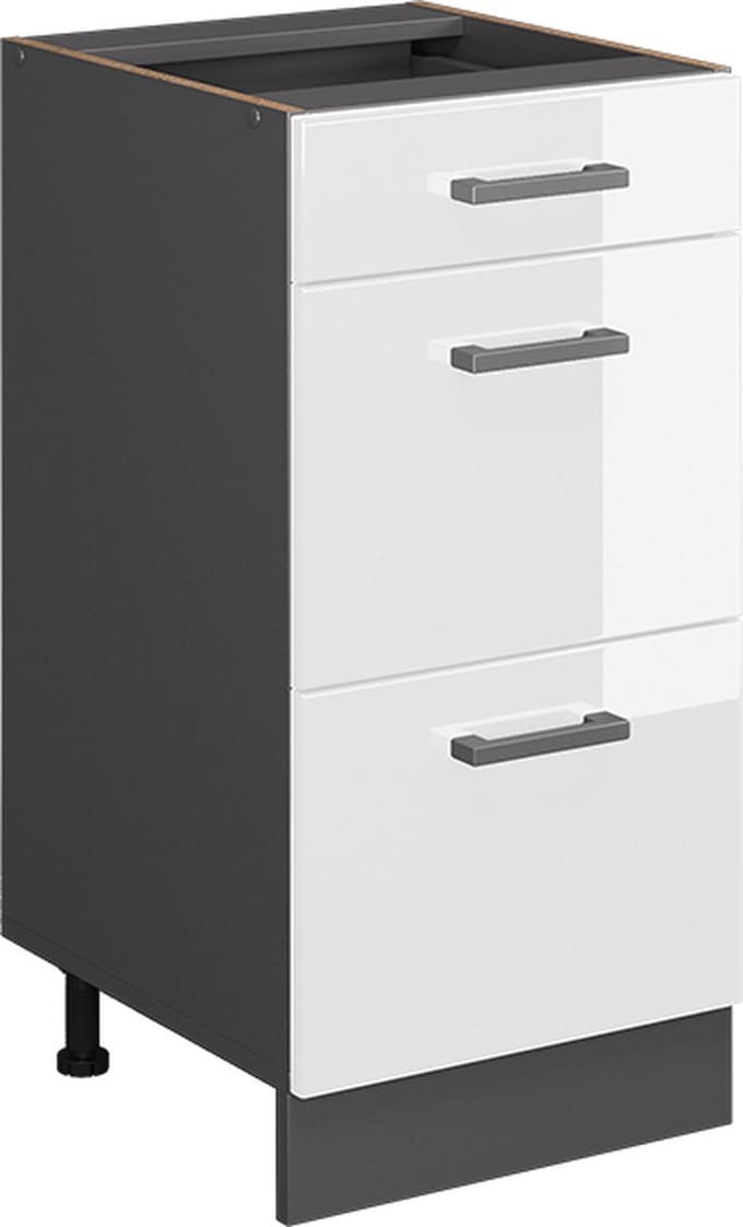 Vicco R-Line Keukenonderkast – 40 cm WB Marmer Wit Hoogglans