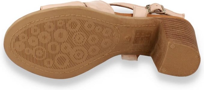 Double Heart Dames Sandaal Nude | Roze | Maat: 39