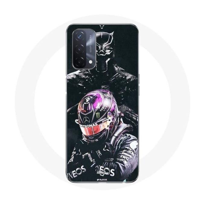 Oppo A93 5G Lewis Hamilton Black Panther-hoesje