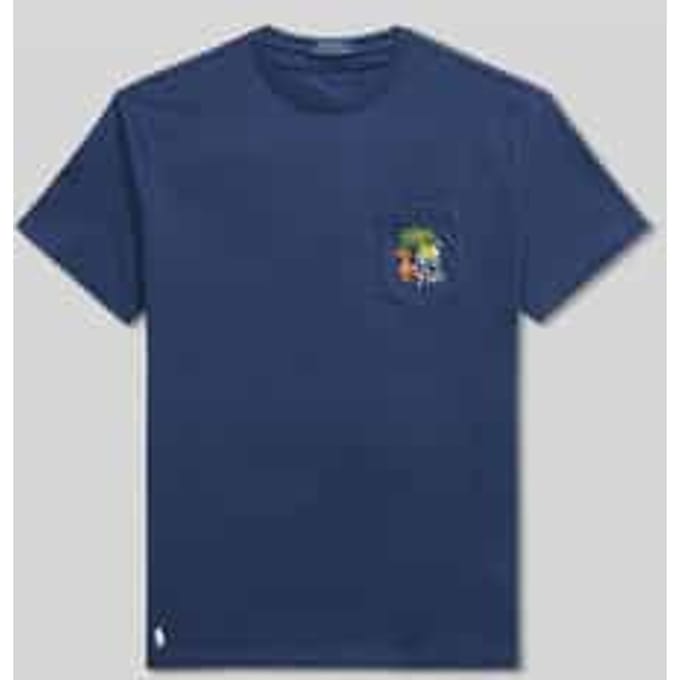 regular fit T-shirt van puur katoen met print aan de achterkant