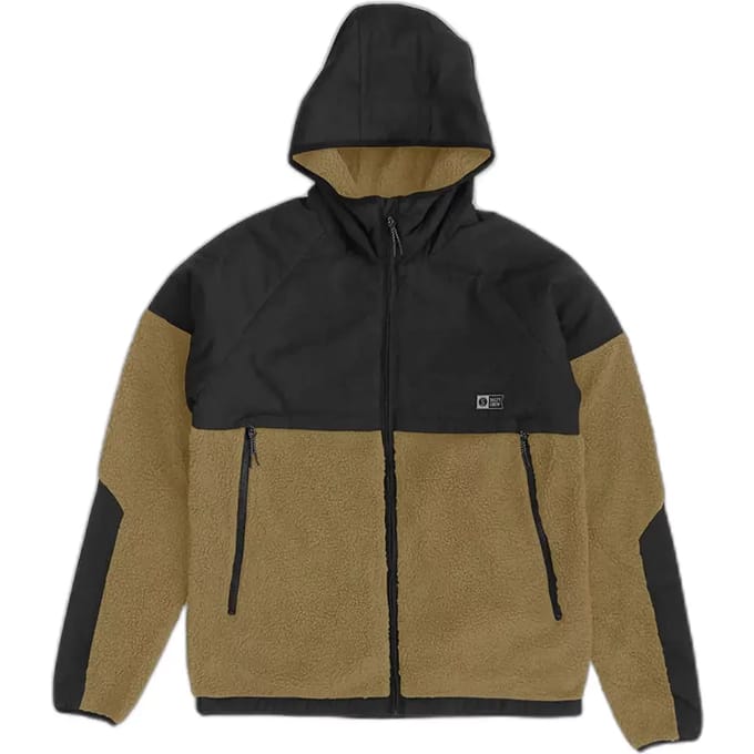 Salty Crew Shield Sherpa Fleece Met Volledige Rits Bruin S Man