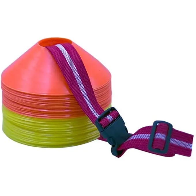 Pack Cones Riem Geel/Oranje Flúor/Wit/Blauw - 30