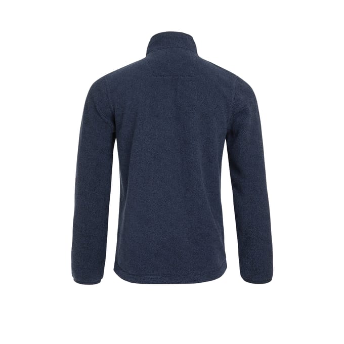 Weird Fish Heren Errill Textured Eco Friendly Quarter Zip Fleece Top (Marine)