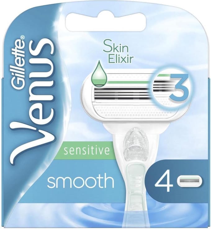 Gillette Venus Scheermesjes - Smooth Sensitive - 4 mesjes