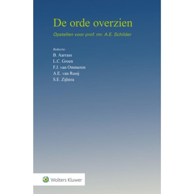 De Orde Overzien