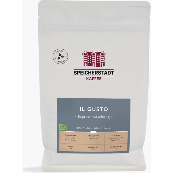 Speicherstadt Il Gusto espressomelange bio 500g