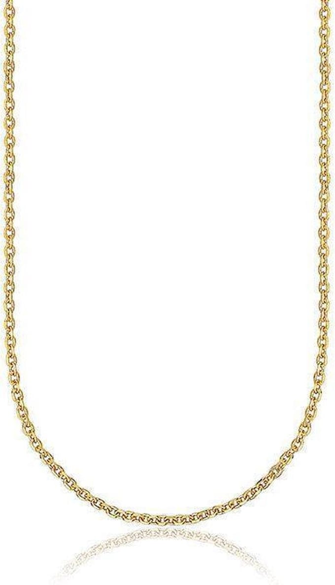 Montebello Ketting Anker - 925 Zilver Verguld - 1mm - 45cm