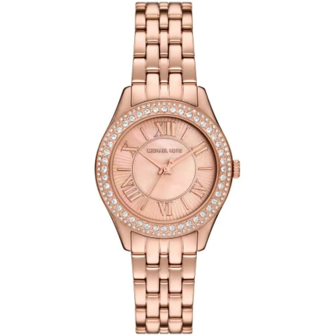 Michael Kors Mini Harlowe Dames Horloge Roségoud MK4845