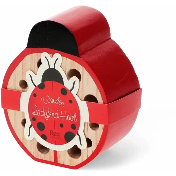 Houten lieveheersbeestje insectenhotel Rex London