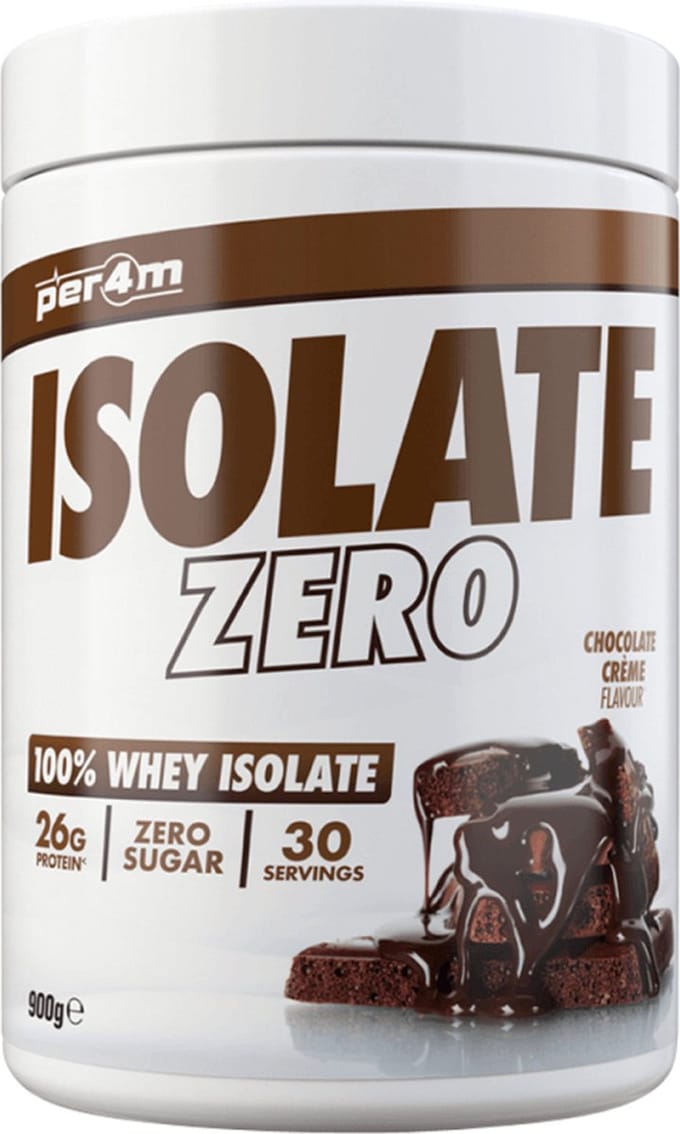 Per4m - ISOLATE ZERO 900g - Chocolate Creme - Whey Isolate - Whey Protein - Whey Protein Isolate - Whey - Eiwitpoeder - Eiwitshakes - Eiwitshake - Proteine poeder - Proteine - Protein