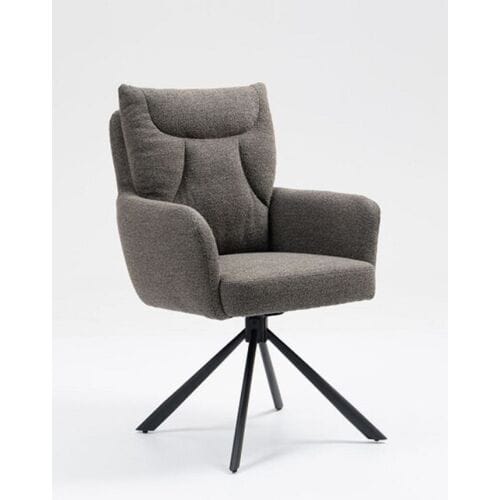 Luxe draaibare eetkamerstoel Taupe bruin
