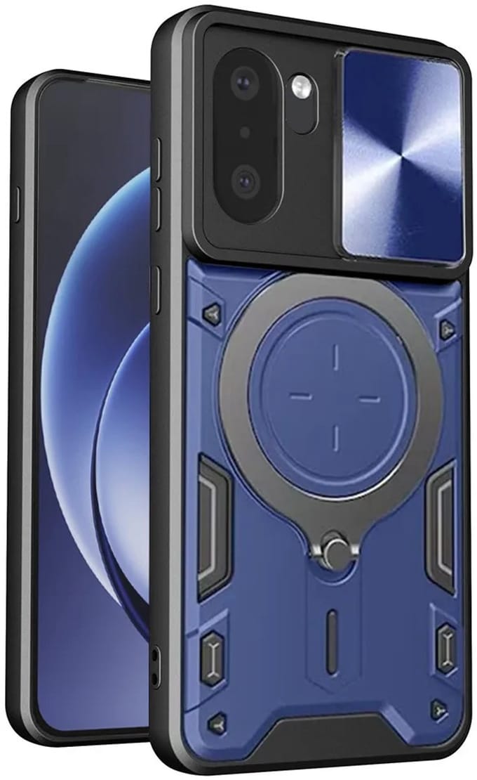 Hoesje geschikt voor OnePlus 15R - Techsuit CamGuard Pro Back Cover - Blauw