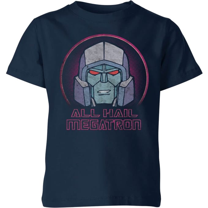 Transformers All Hail Megatron Kids' T-Shirt - Navy - 122/128 (7-8 jaar)