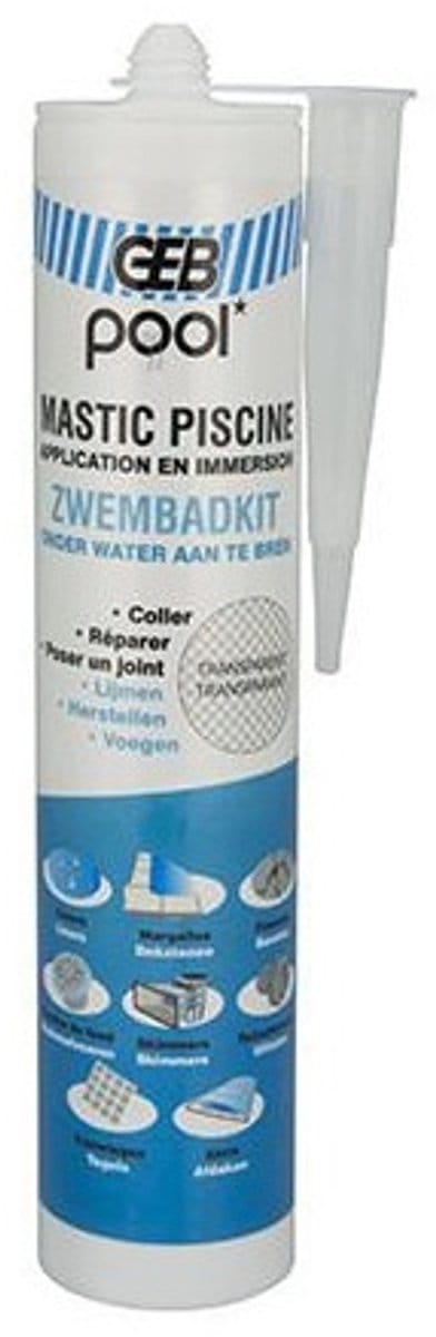 Mastic zwembadkit Transparant