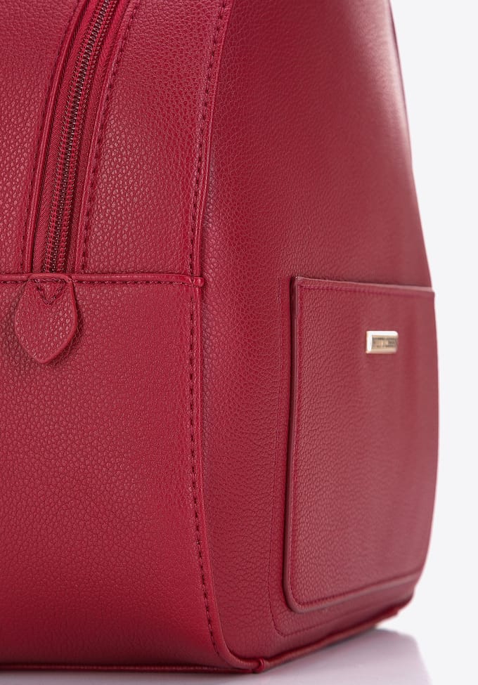 Wittchen Eco-leer Rugzak - Rood - Klein - Zonder Versierselen