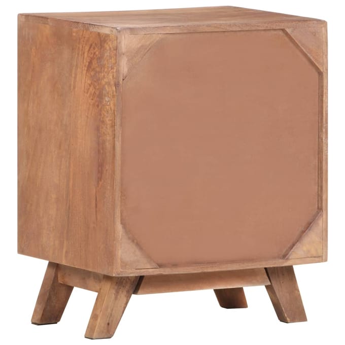 vidaXL - Nachtkastje - 40x30x50 - cm - massief - mangohout