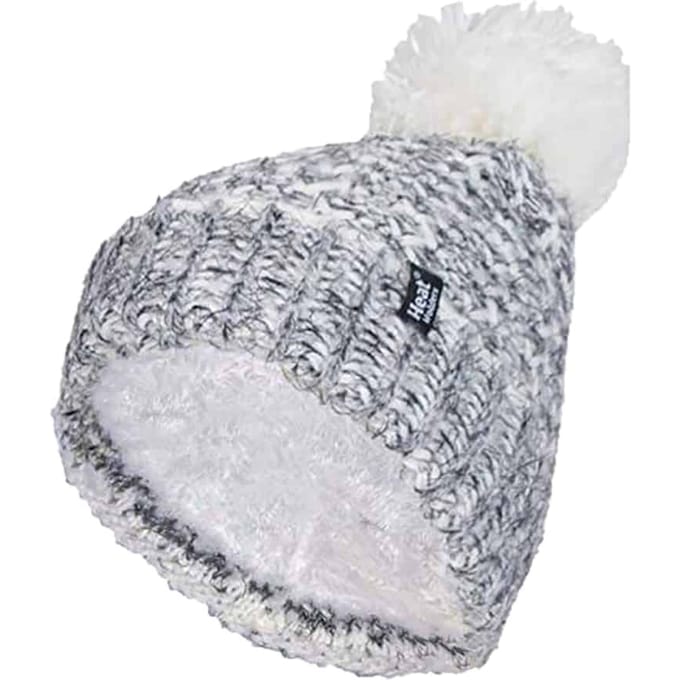 Heat Holders - Thermische Bobble-hoed voor dames - Zwart