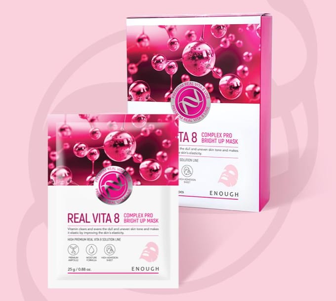 MASQUE VITA 8 Complex Pro Bright Up 10 pièces pink