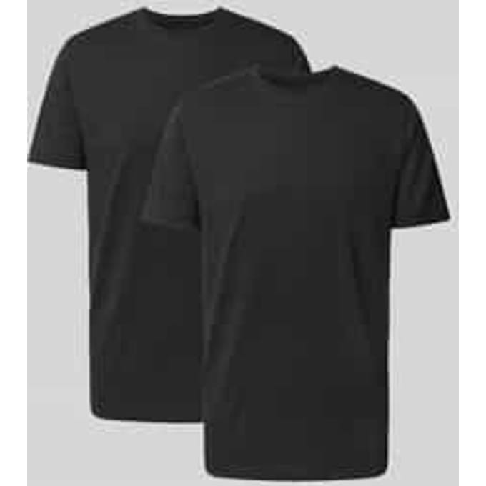 OLYMP T-Shirt voor eronder (set van 2 paar), Modern Fit, Zwart