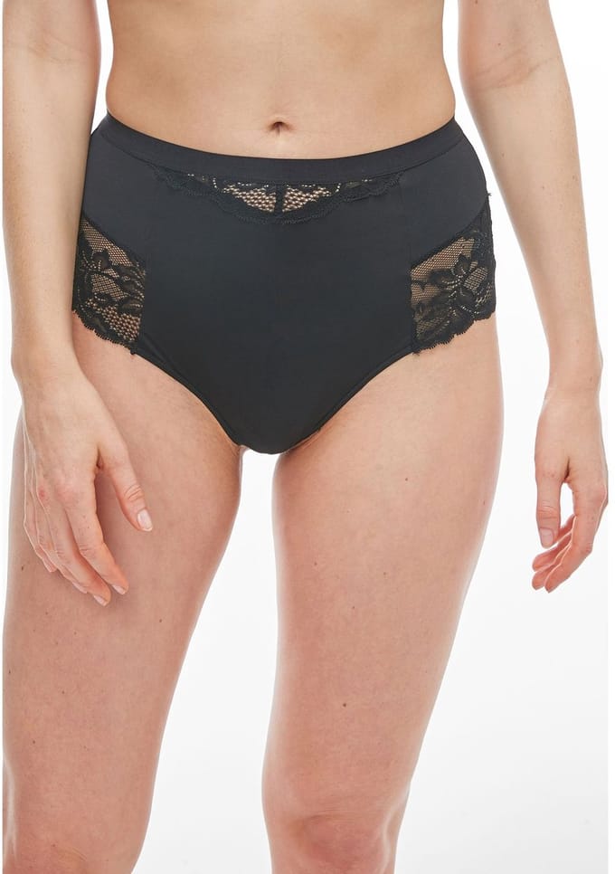 Next - Dames - 2 Strings met licht buikcorrigerende hoge taille - Zwart