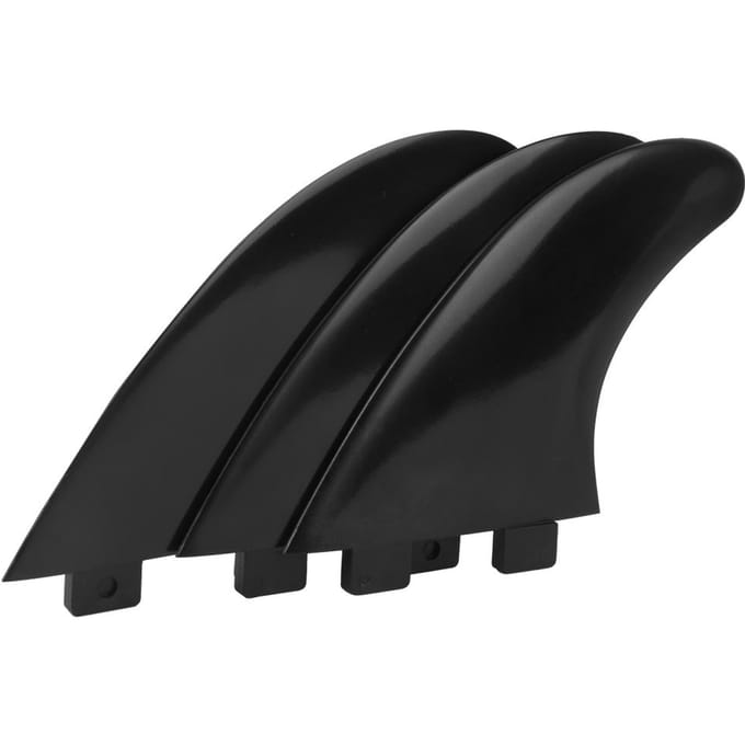 3 Stuks PVC Vinnen Set Rechts Midden Links voor Surfplank Paddle Board Accessoires ZwartSurfplank Vin black