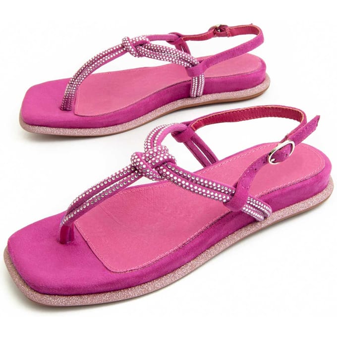 Montevita Sandalen Prins In Fuchsia