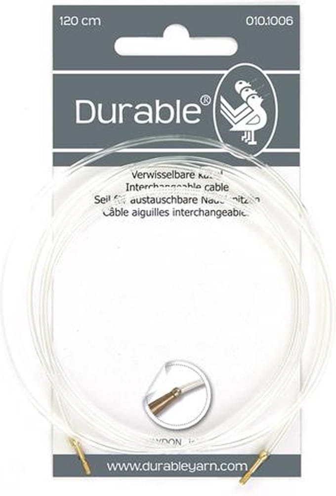 Durable 010.1006 Kabel 120cm voor verwisselbare brei- en haaknaalden