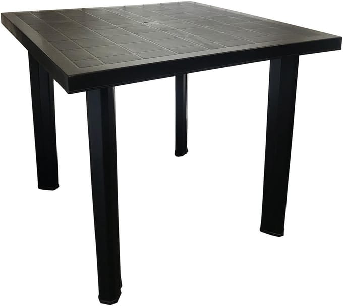 Bistrotafel Kunststof 80x75x72 cm Buiten Eettafel Balkon Terras Camping