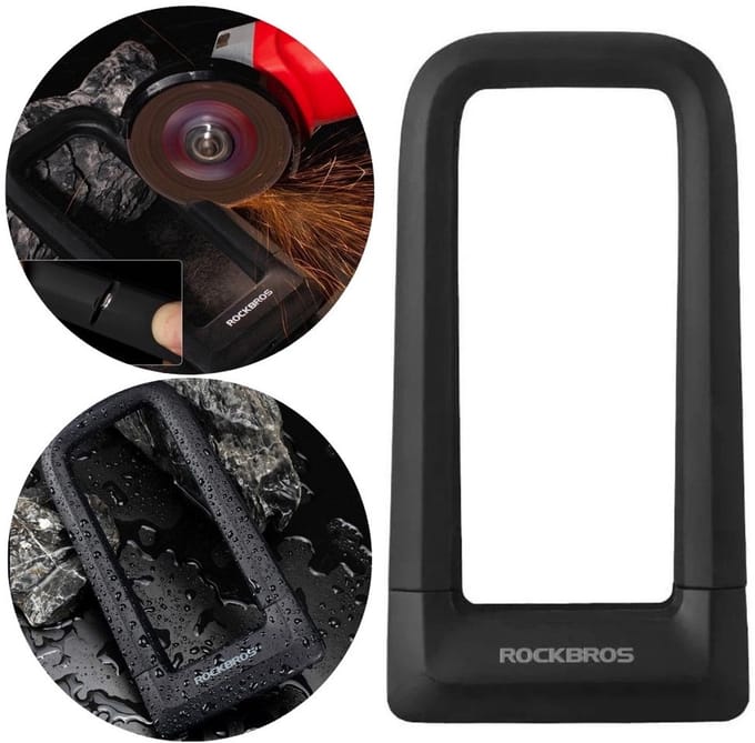 Rockbros U-lock Fiets Diefstalbeveiliging 22,5mm Zwart