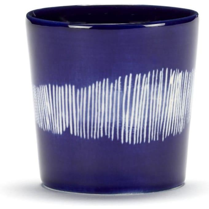 Serax Feast Koffiekopje - Set - blauw/stripes wit