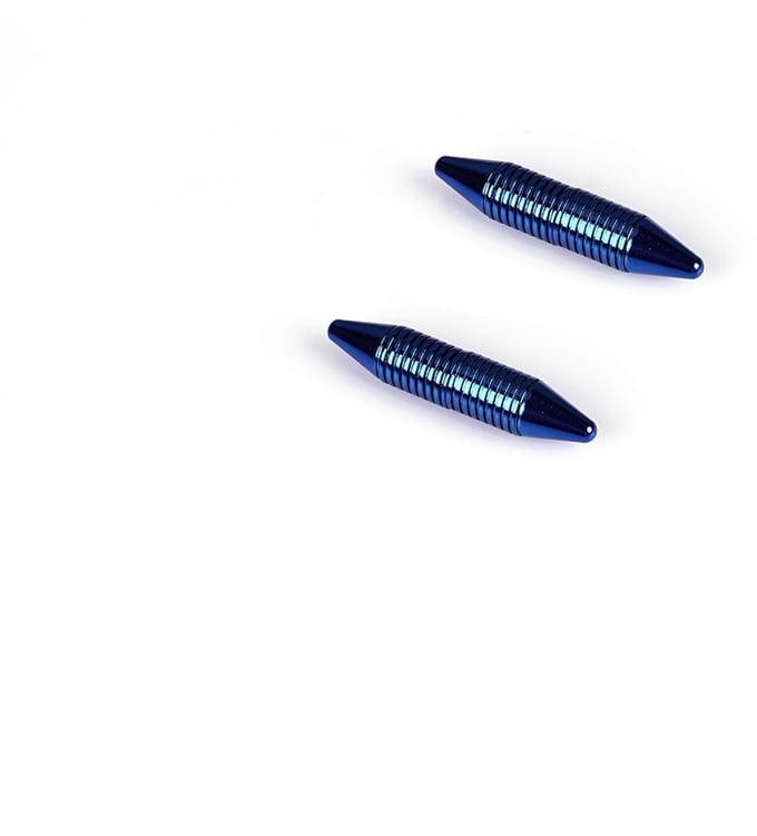 Liebe Seele - Magnetische Tepelklemmen Geribbeld - Blauw Chroom