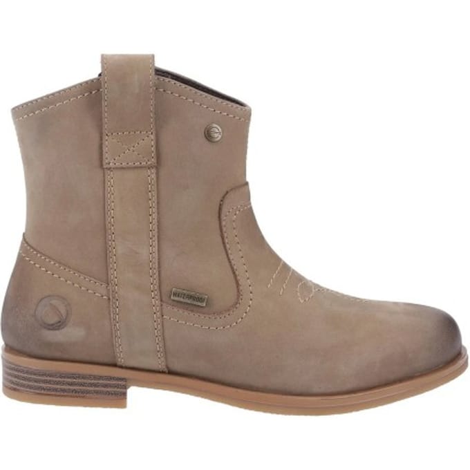 Cotswold Dames Signet Leren Enkellaarsjes (Taupe)