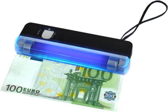 LOUZIR Vals geld detector uv lamp - Vals geld tester / detectie / scanner / checker - Klein en compact
